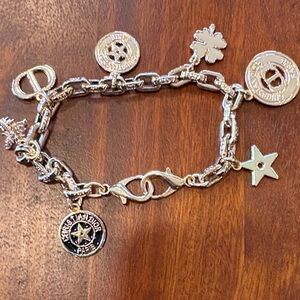Dior GWP gold Bracelet with Star and Clover
